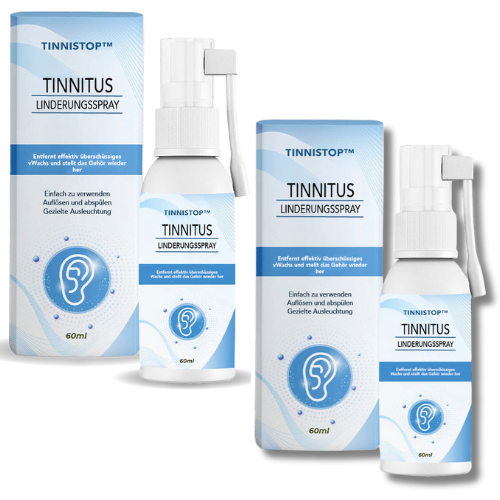 2x unidades TinniStop™ Aerosol para tinnitus | Deja inmediatamente de sonar en los oídos