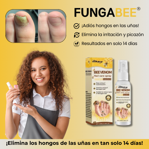 FungaBee® Spray para uñas | Elimina rápidamente las infecciones por hongos en tan solo 14 días